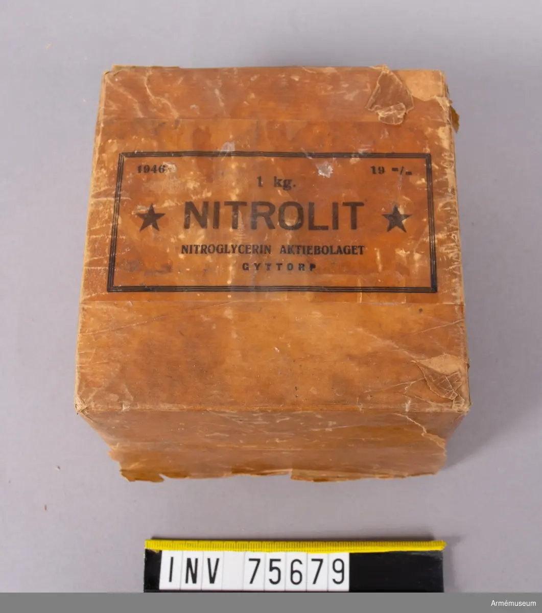 Grupp G III.
19 mm nitrolitpatroner.
