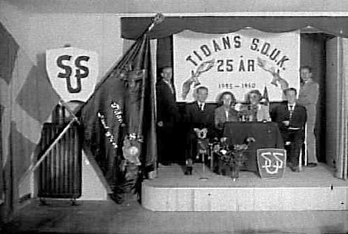 Tidans S D U K = Tidans Socialdemokratiska Ungdomsklubb, 25 år1925-1950.