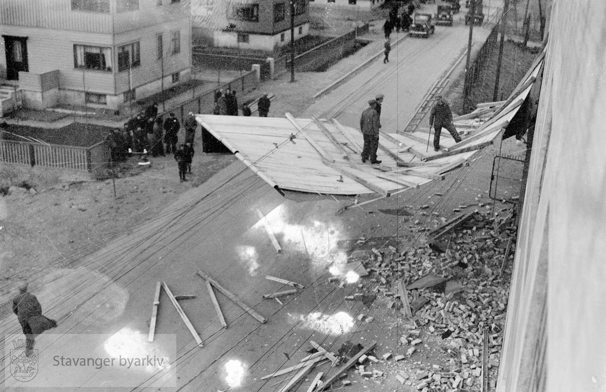 Ødeleggelser etter storm i Januar 1937