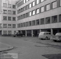 Parkeringsplassen utenfor Bokreditt A/S i Bøndernes hus