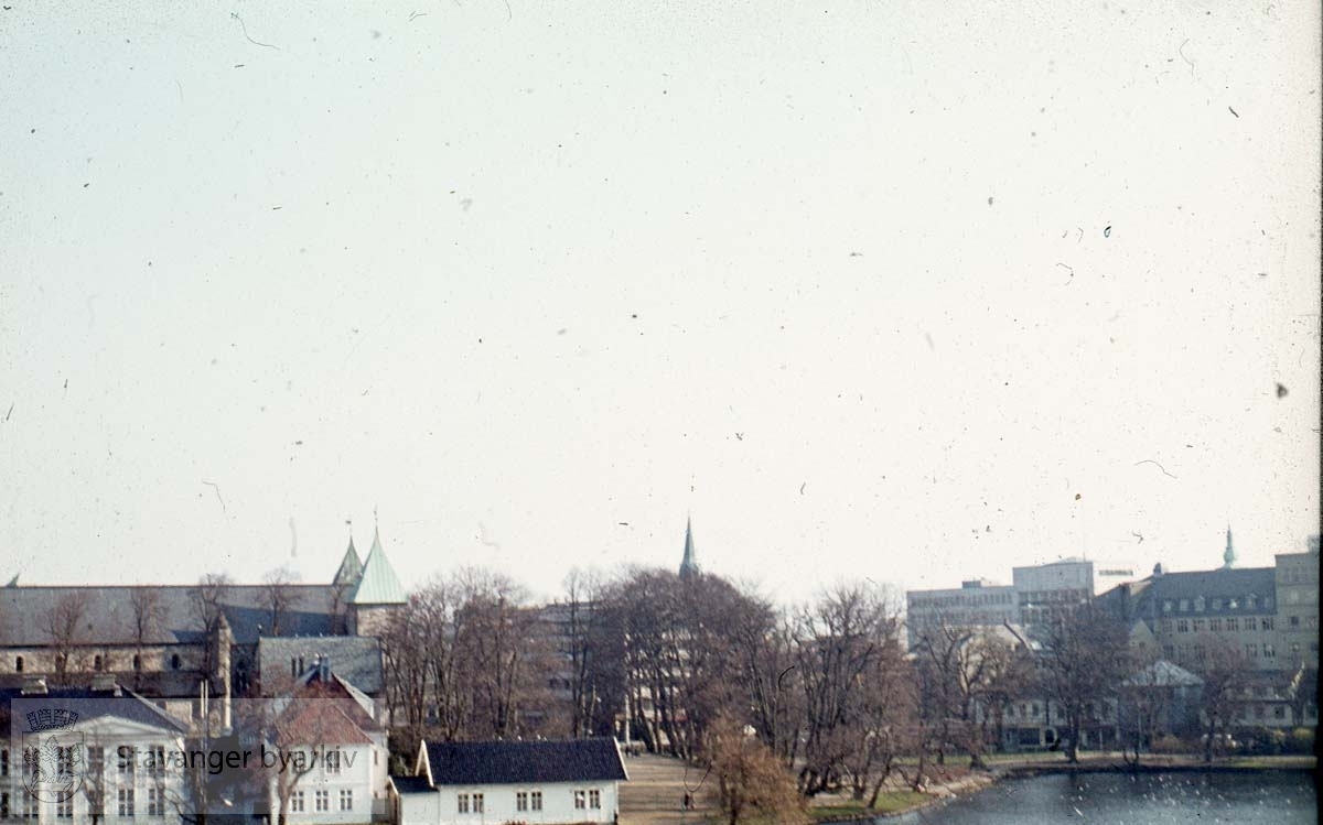 Fra Tivolifjellet.Mot Kongsgård og Stavanger domkirke