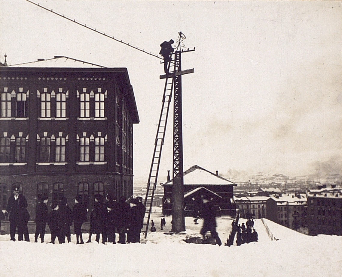 Från snöstormen i Göteborg den 15/2 1904.