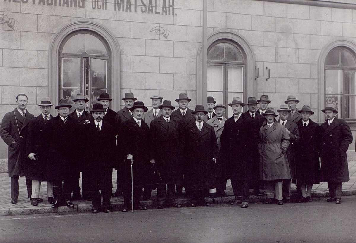 CMI-representanter i Jönköping. Pleijel, Holmgren och Swedenborg. 1930.