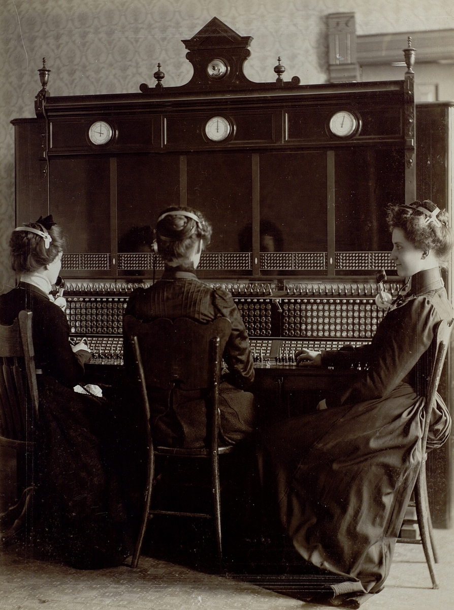 Pittsburg, USA, 1900. LME. Telefonstation. Interiör.