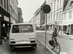 Grünerløkka. Markveien, - Sykkelvei. Juni 1982