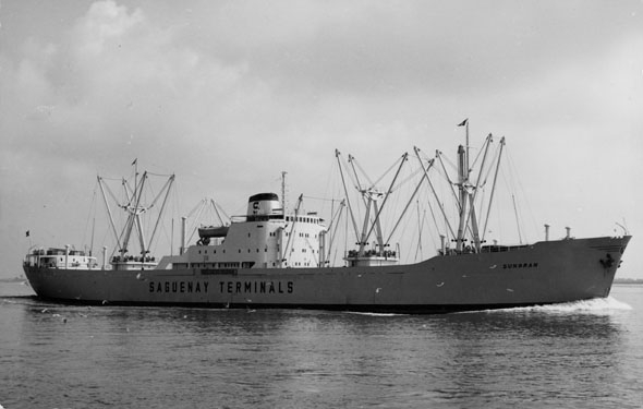 Motivet viser M/S SUNGRAN (bygget 1955) til sjøs.