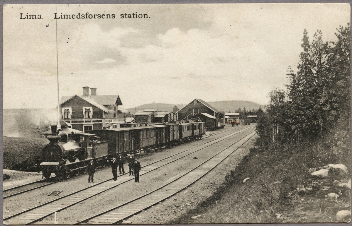 Järnvägsstationen i Limedsforsen.