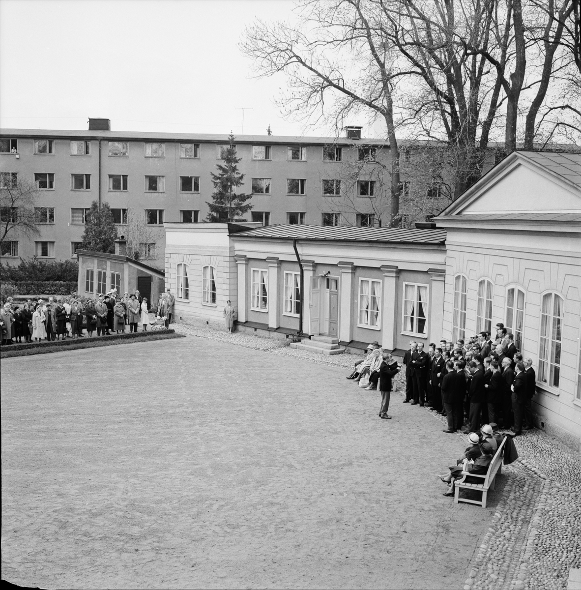 Linnéträdgården - "danskt sångardygn i Uppsala", kvarteret Örtedalen, Dragarbrunn, Uppsala 1961