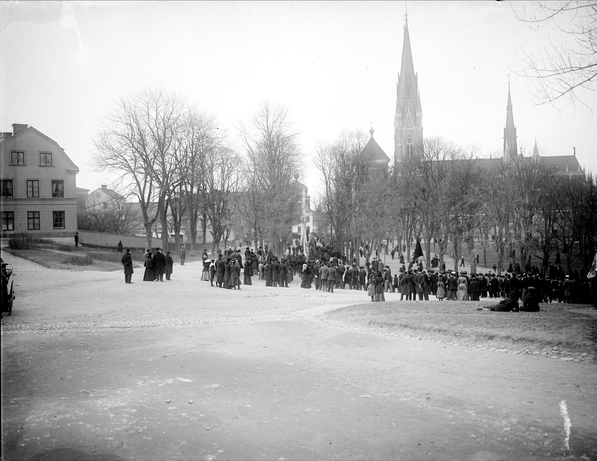 Demonstration vid Odinslund, Uppsala