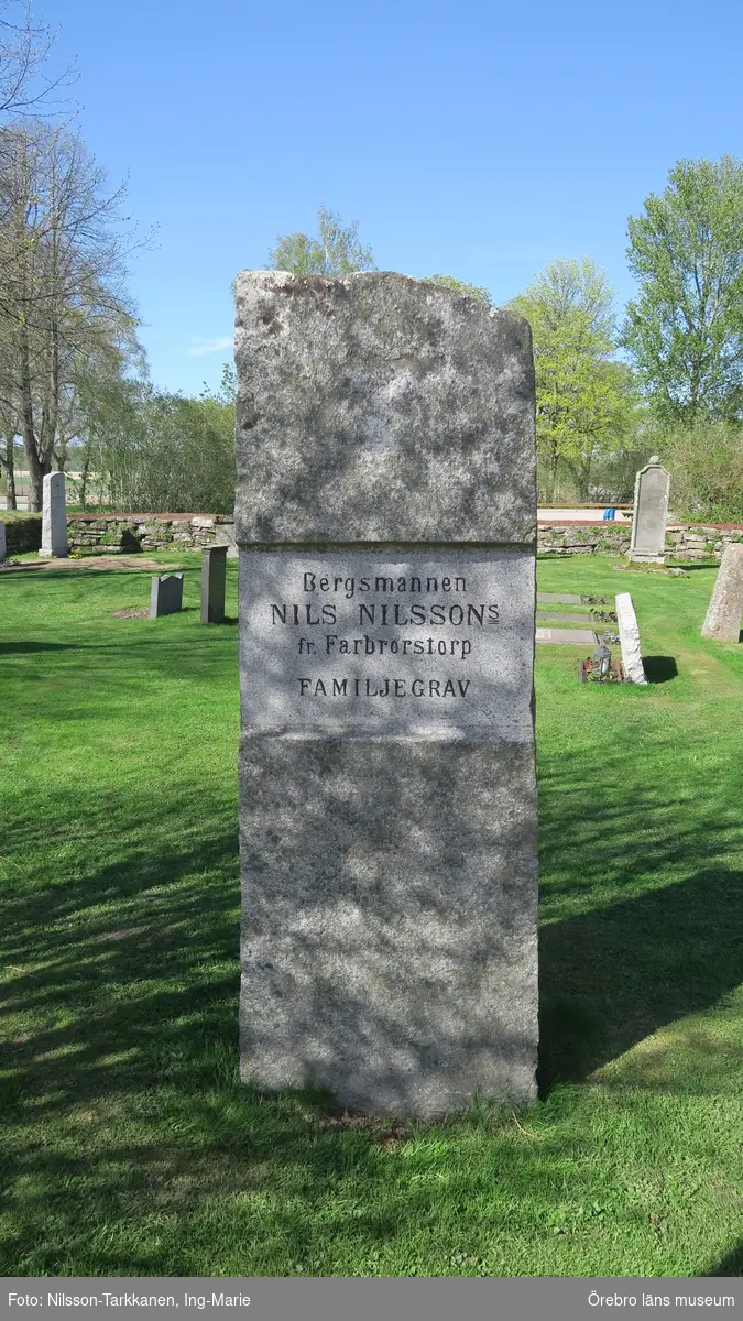 Knista kyrkogård Inventering av kulturhistoriskt värdefulla gravvårdar 2018, Kvarter Östra.