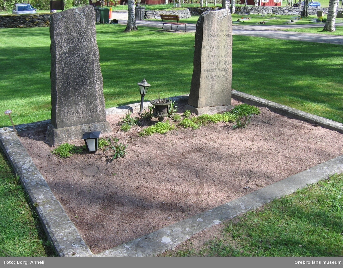 Hällefors norra kyrkogård Inventering av kulturhistoriskt värdefulla gravvårdar 2007, Kvarter U.