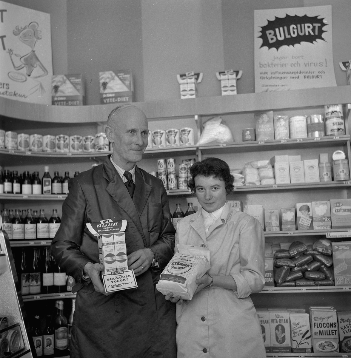 Vegetarian affär.
13 januari 1959.