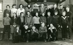 Honningsvåg. Klassebilde. Kl. 7c på Honningsvåg skole. 1958.