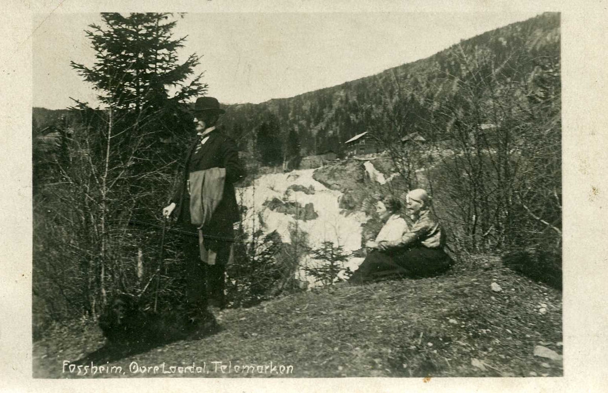 Fossheim 1919, postkort