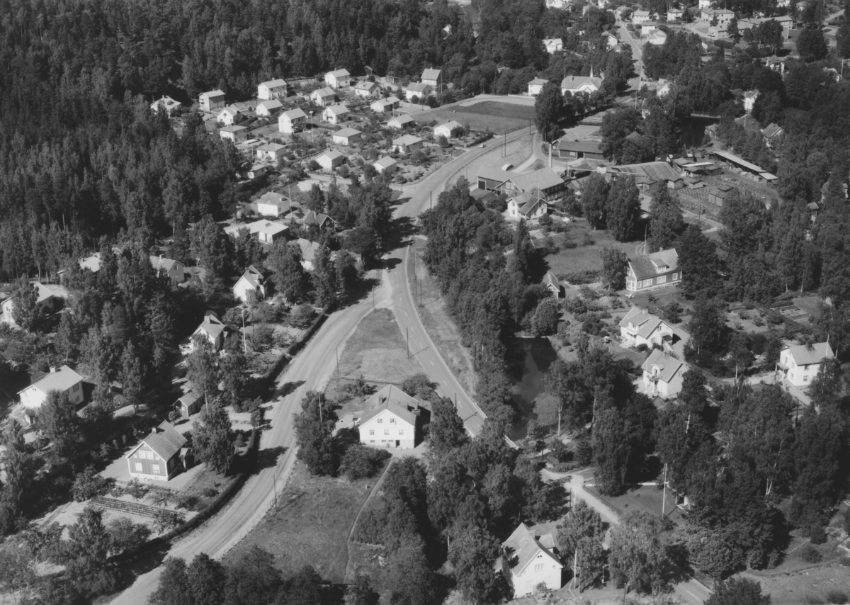 Flygfoto över Hovslätt i Jönköpings kommun.  Nr: 260/1959