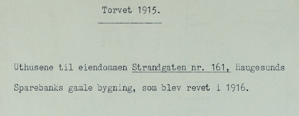 Torget, 1915.