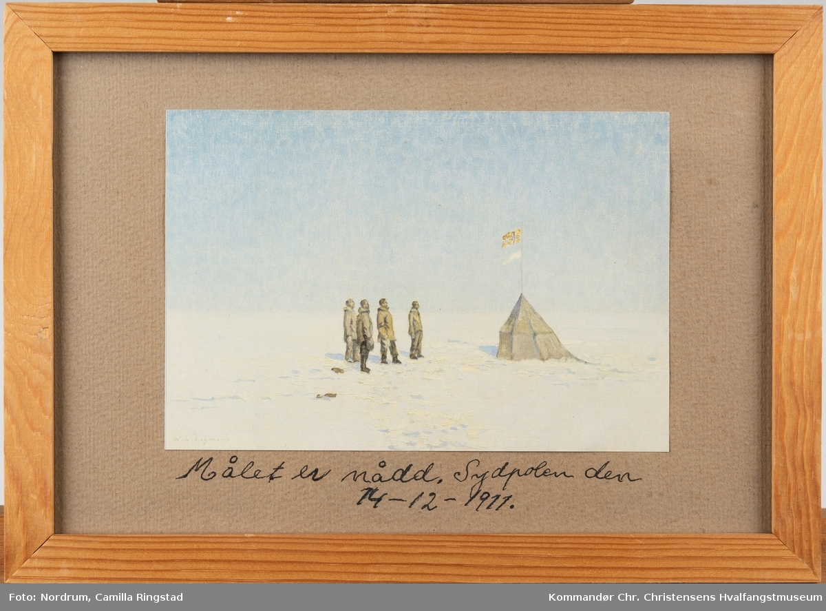 Roald Amundsens sydpolsekspedisjon. Polen er nådd.