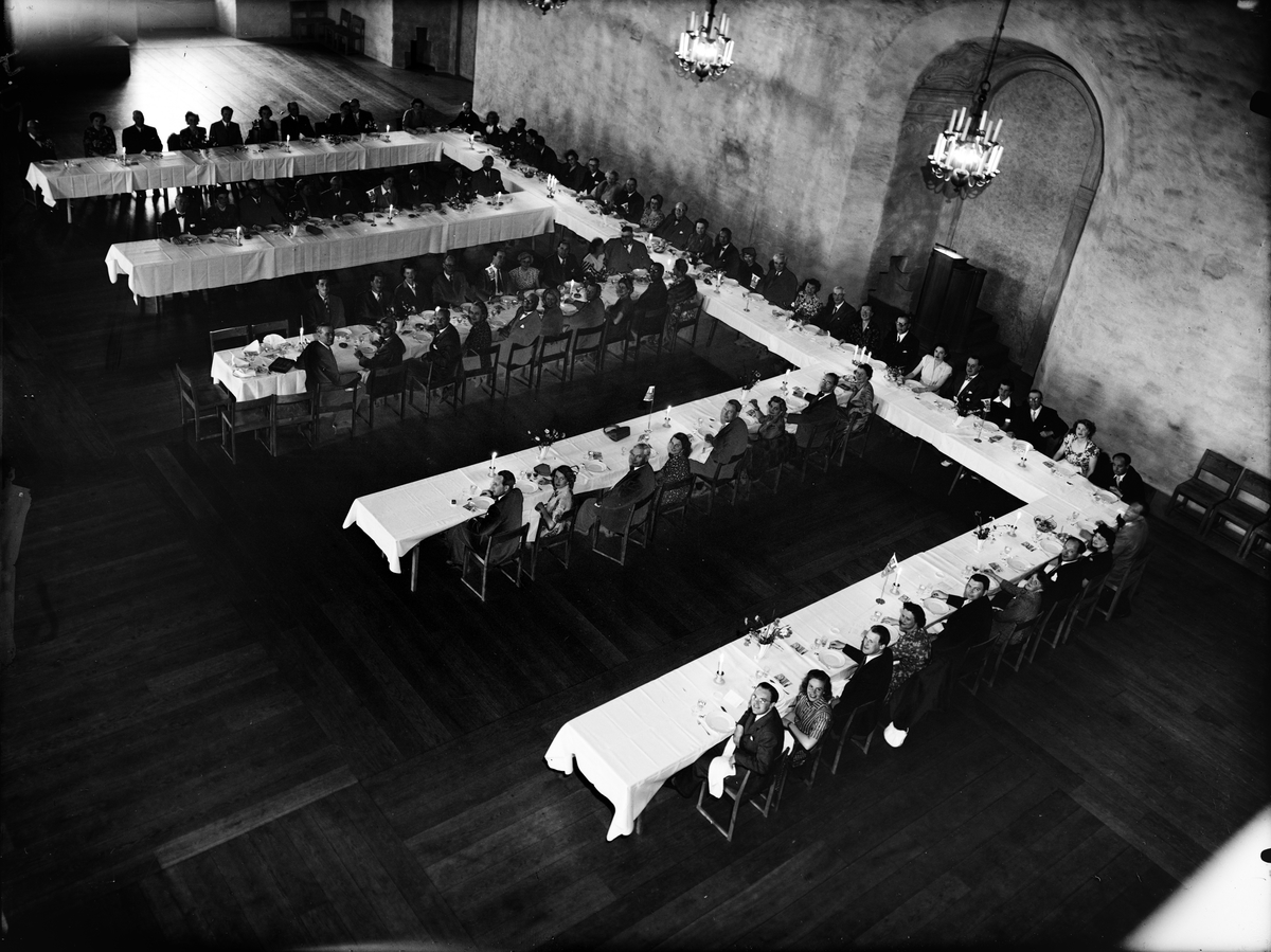 Diös - festmåltid på Uppsala slott, 1949