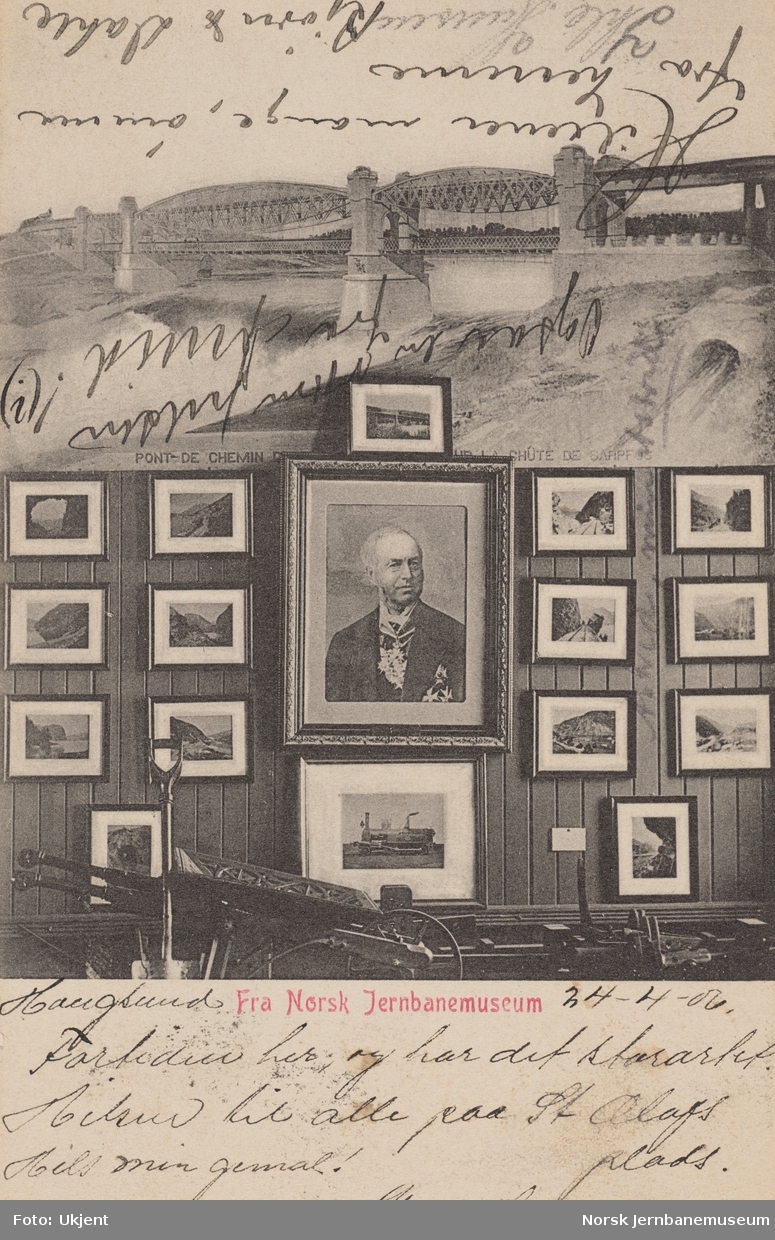 Jernbanemuseet postkort fra 1904