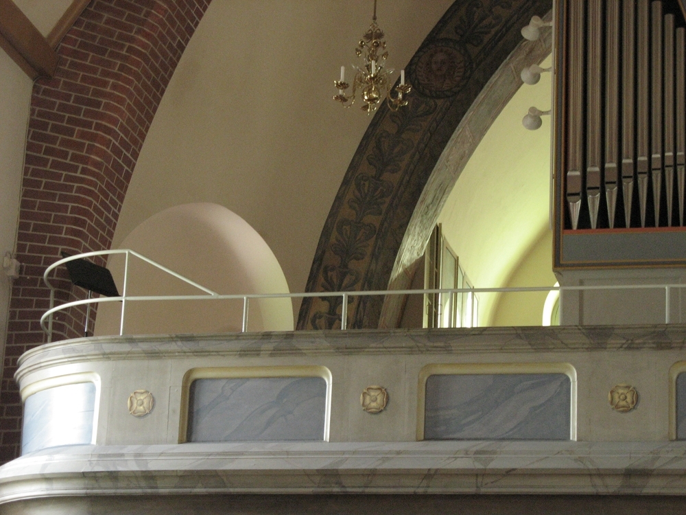 Interiör från Nässjö kyrka, Nässjö stad och kommun.