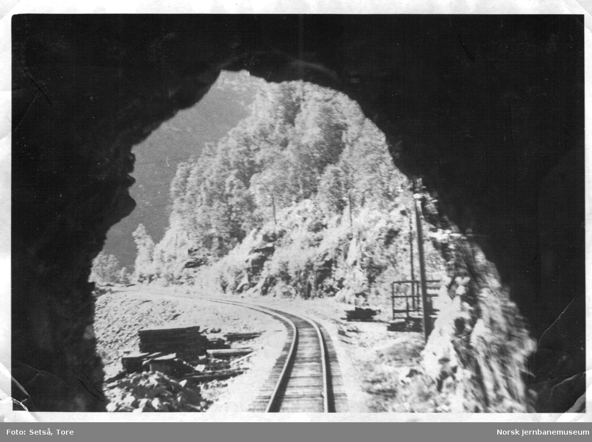 Vestre inngang på Stokkviknakken tunnell