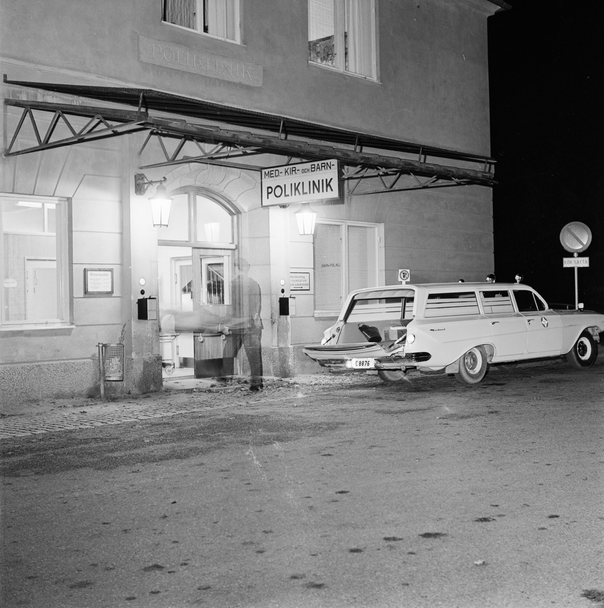 Nattreportage från Akademiska sjukhuset, Uppsala, oktober 1961