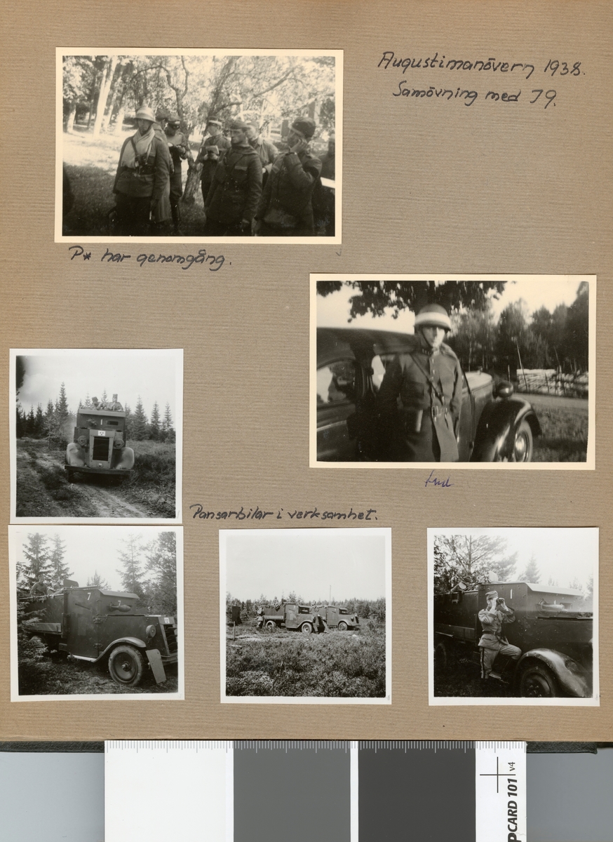 Text i fotoalbum: "Augustimanövern 1938".
