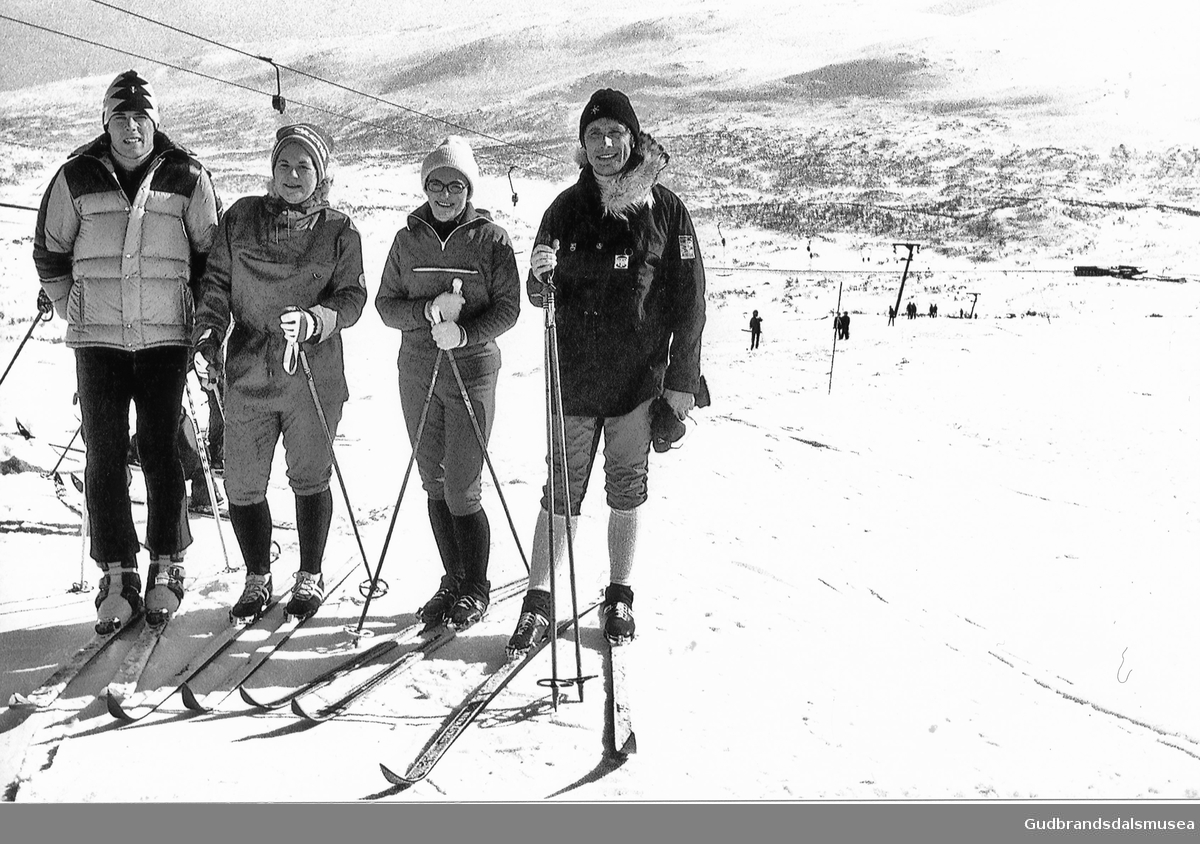 Ved opninga av skitrekket ved Grotli Hotell 1979