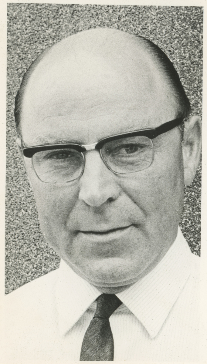 Portrettfoto, ca. 1960.

Fredrik H. Johansen,, kjøpmann.