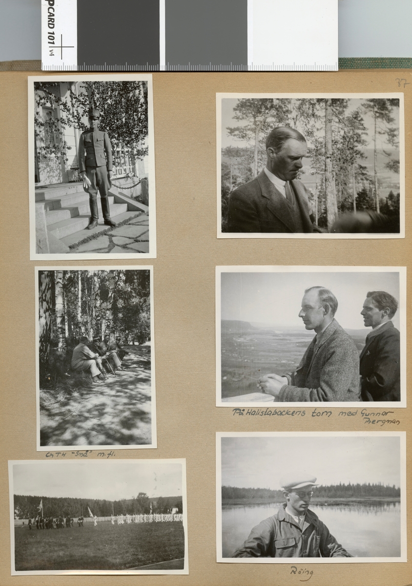 Text i fotoalbum: "Int.asp.tjänstgöring i Sollefteå sommaren 1933".