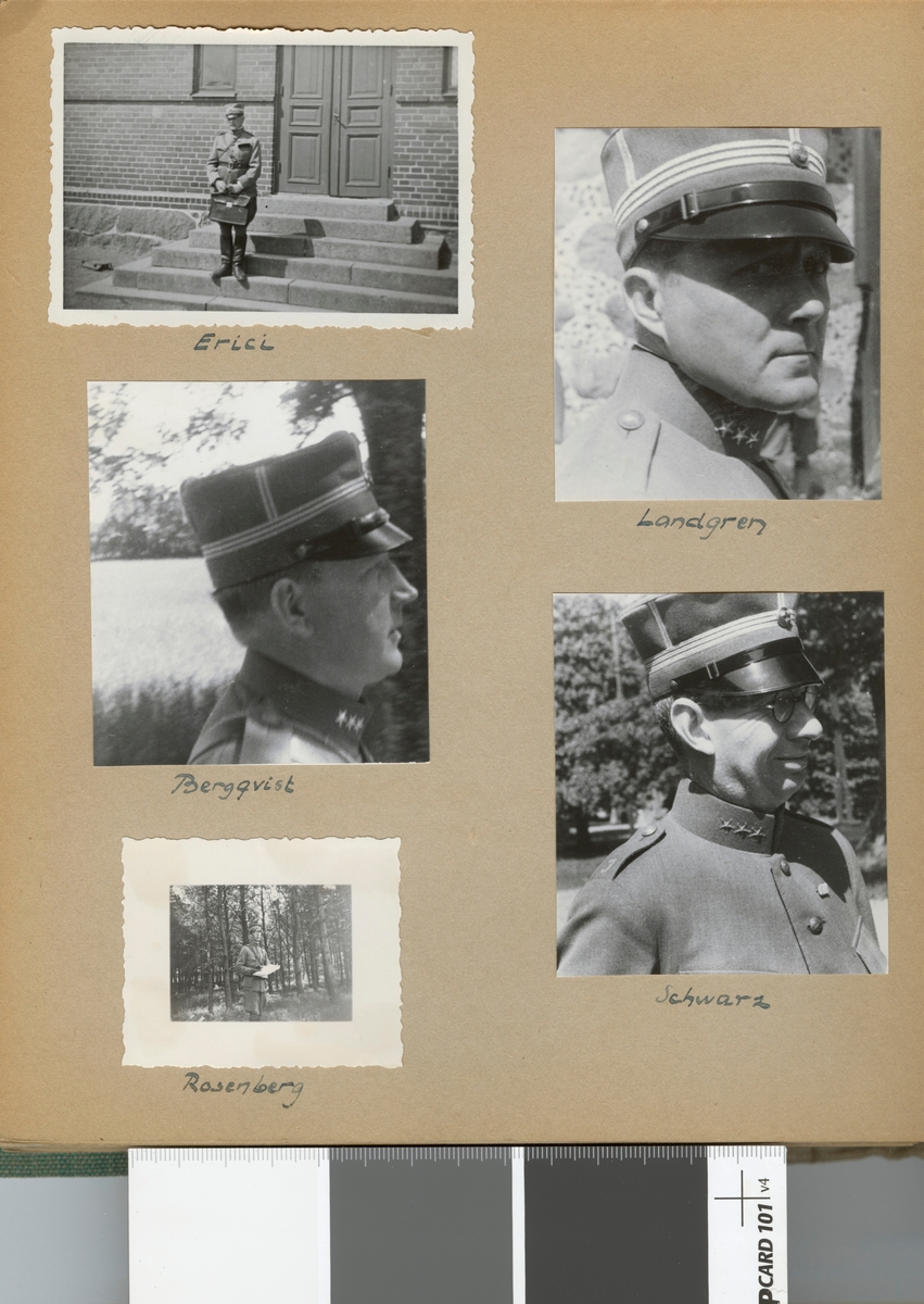 Text i fotoalbum: "1936 juni. Intendentur-fältövningen i Röstånga.  Erici".