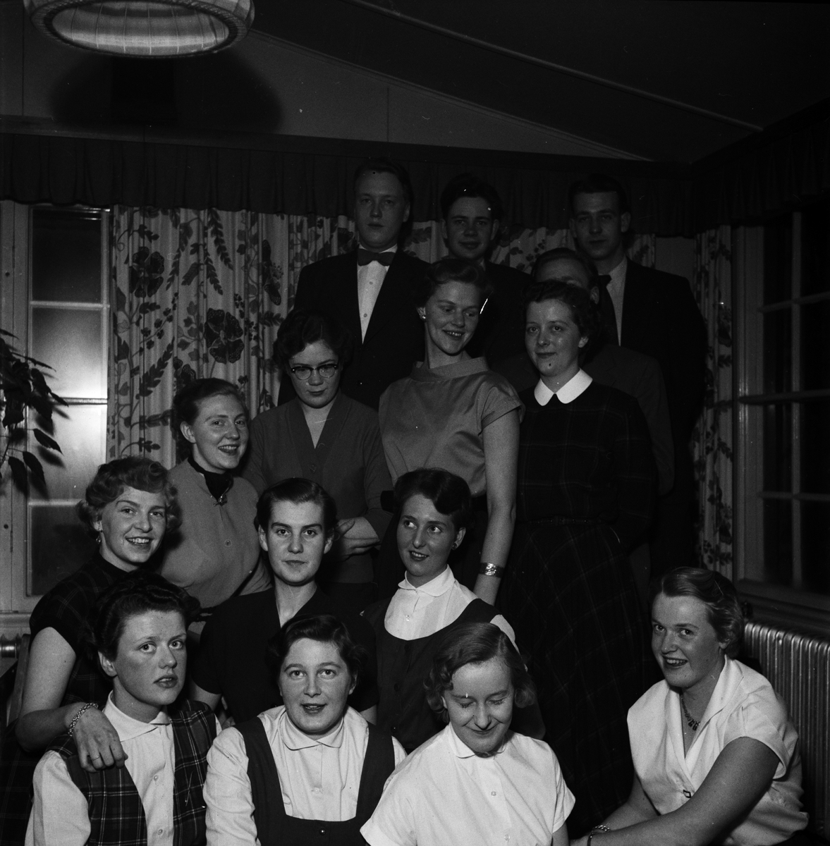 "AT-jazz på Rosenlunds kafé", Knivsta socken, Uppland, 1955