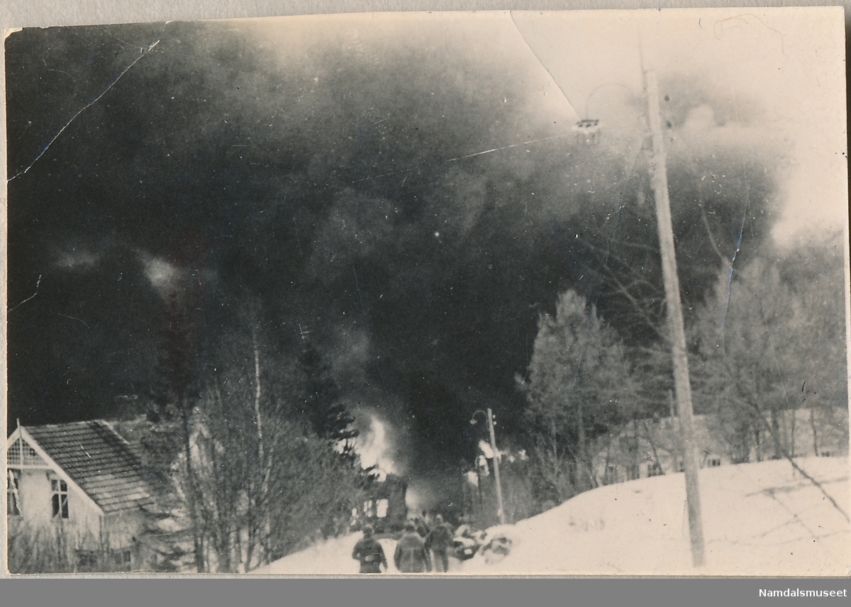 Namsos bombes av tyskerne