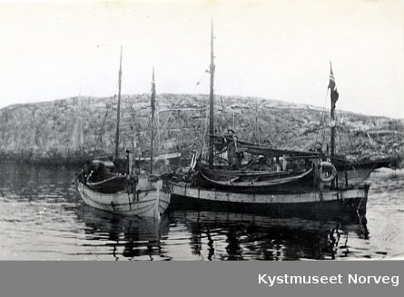 Båter liggende ved fiskeværet Nordøyan