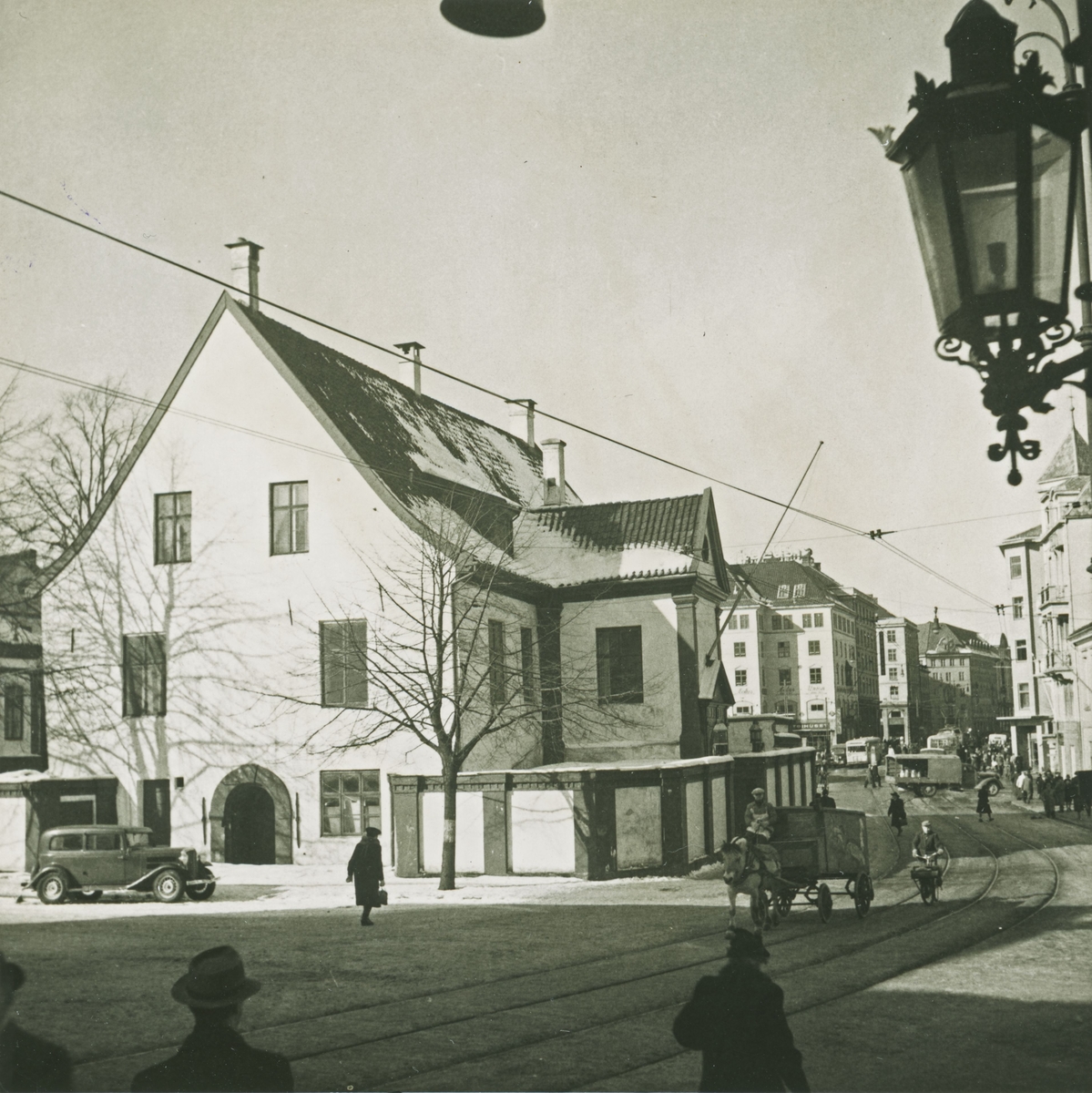 Bergen. Det gamle rådhuset, ca. 1946.