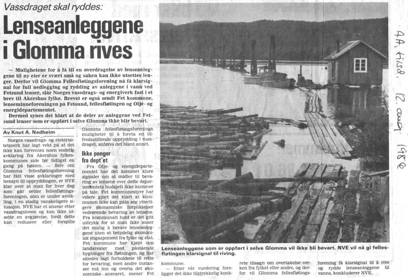 Faksimile fra Akershus Arbeiderblad, august 1986 (Foto/Photo)