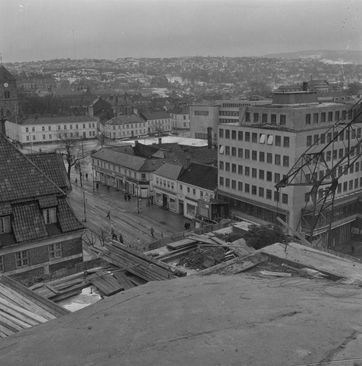 Utsikt fra taket på Bøndernes Hus