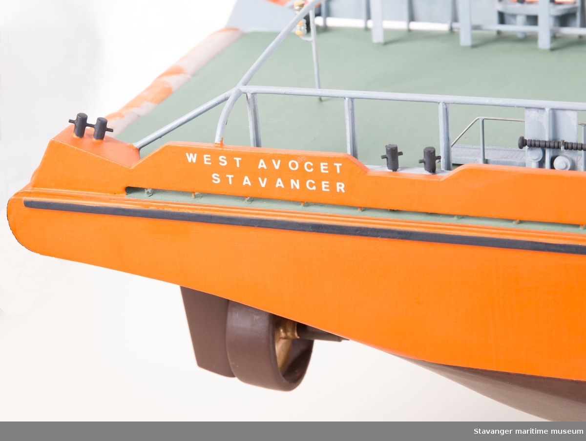 Skipsmodell av M/S West Avocet.