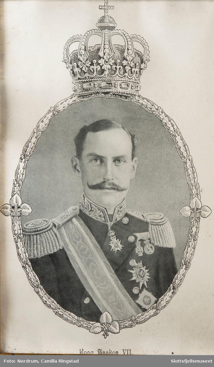Dobbeltportrett: Haakon VII og Dronning Maud