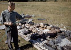 Viksjø med en conglomur under arbeid [Fotografi]