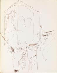 Studie av bygning [Skisse]