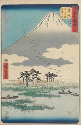 Til serien ”Berømte utsyn over de femtitre skysstasjoner" [G