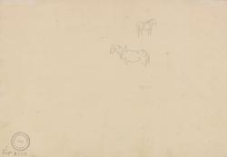 Riss av hester [Tegning]