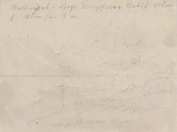 Riss av fjellandskap, Hallingdal [Tegning]