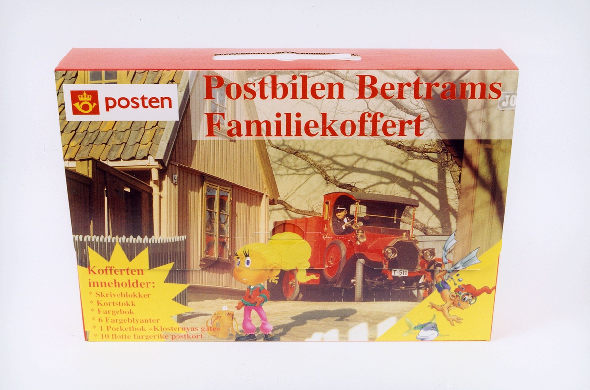 postmuseet, gjenstander, koffert, Bertramkoffert, postbilen Bertrams familiekoffert