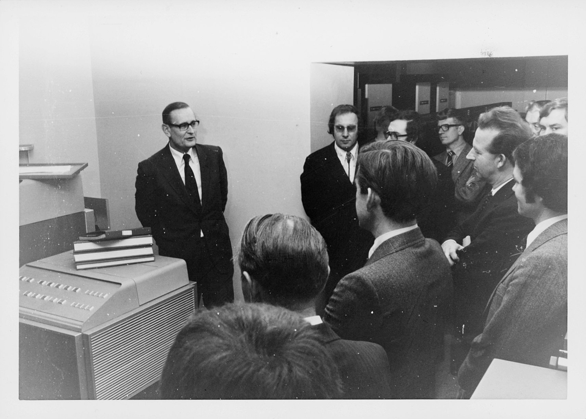 Datakontoret, åpning, EDB-anlegg, november 1974