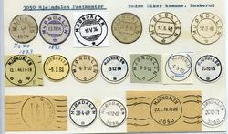 Stempelkatalog  3050 Mjøndalen, Nedre Eiker kommune, Buskeru