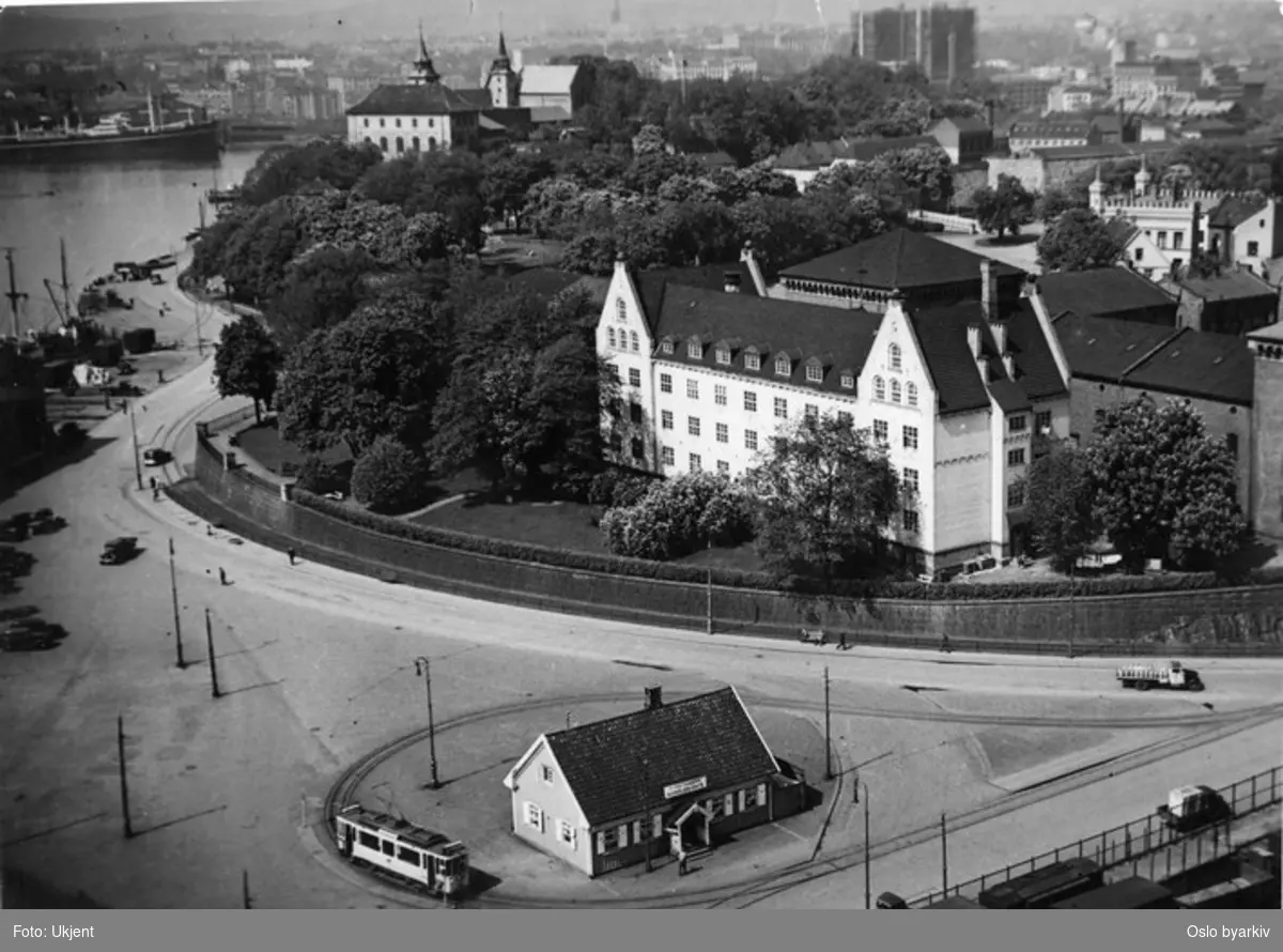 Oslo Sporveier. Trikk motorvogn type SS linje 8, Grefsen-Vippetangen ...