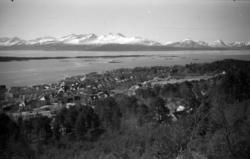 Molde by sett fra nord..(Bilde tatt mellom 18.03.1951 og 08.