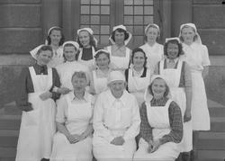 Elever ved Trondheim kommunale husstellkurs